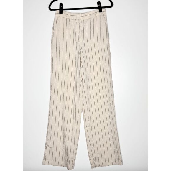 New Zara Flowing Striped Trouser Pants Women's Size XS - Picture 1 of 9